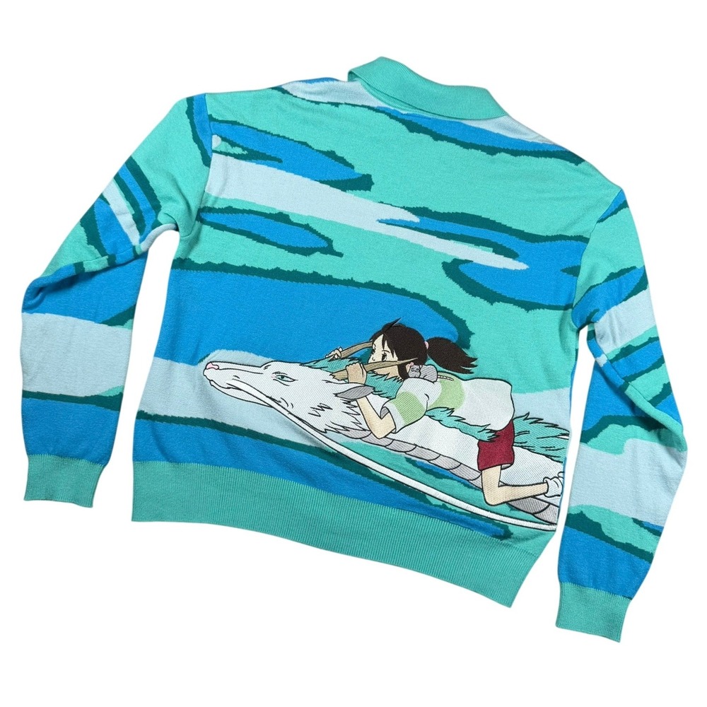Her Universe‎ Spirited Away Women SM Teal Scenic Haku Dragon Cardigan BoxLunch